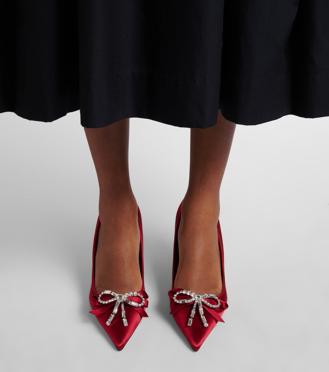 Jimmy Choo - Auria 70 embellished satin pumps