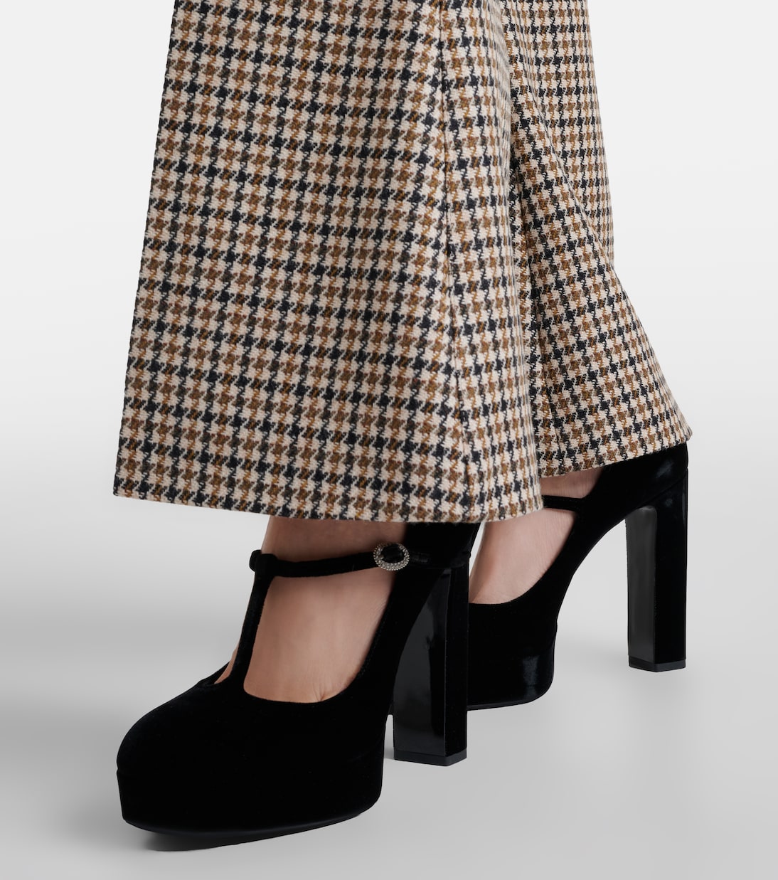 Jimmy Choo - Marene 120 velvet Mary Jane pumps