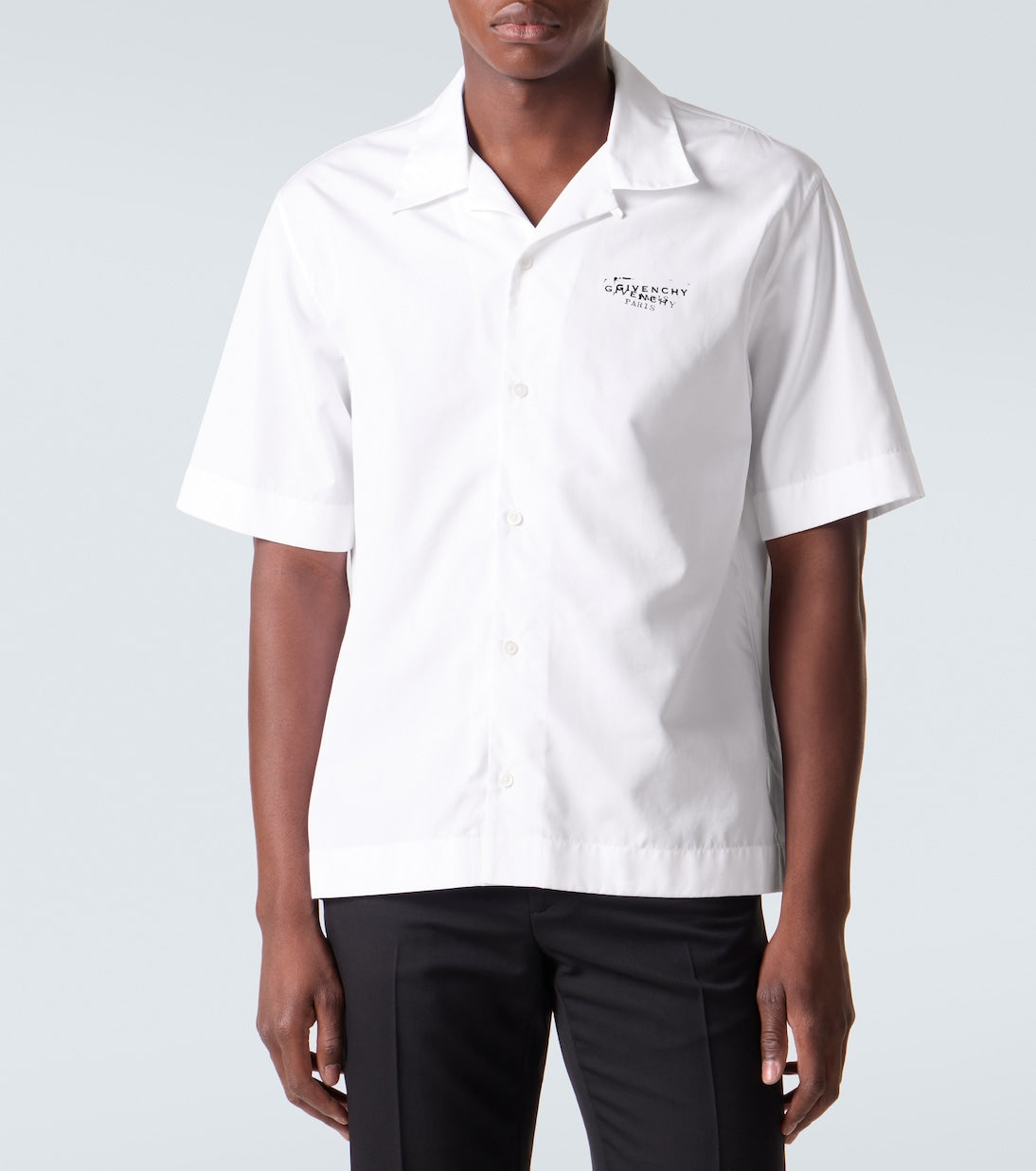 Givenchy - Logo cotton poplin bowling shirt