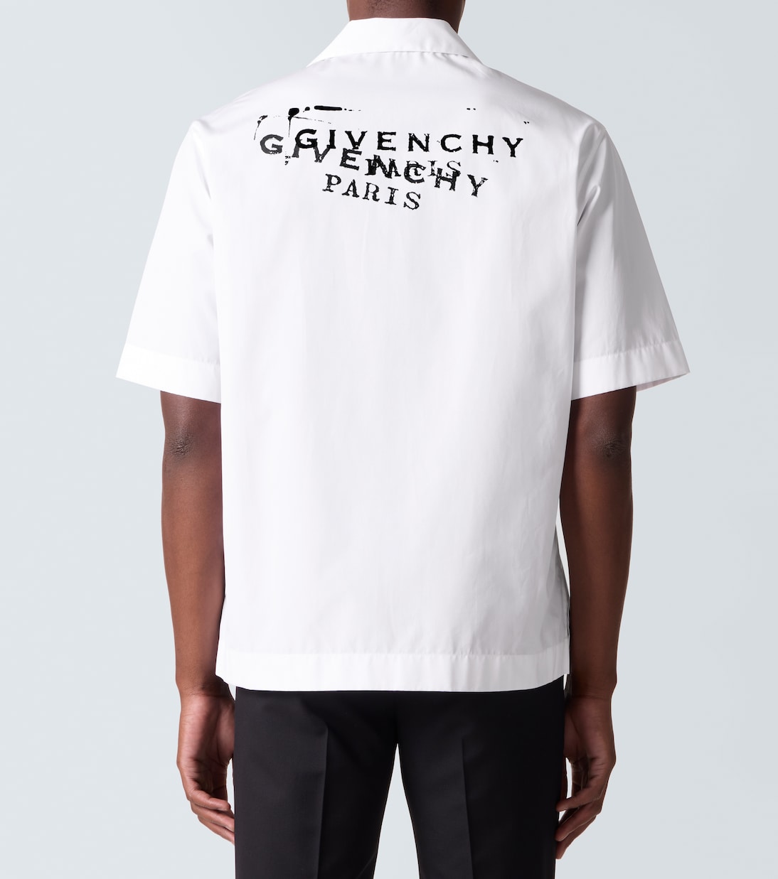 Givenchy - Logo cotton poplin bowling shirt