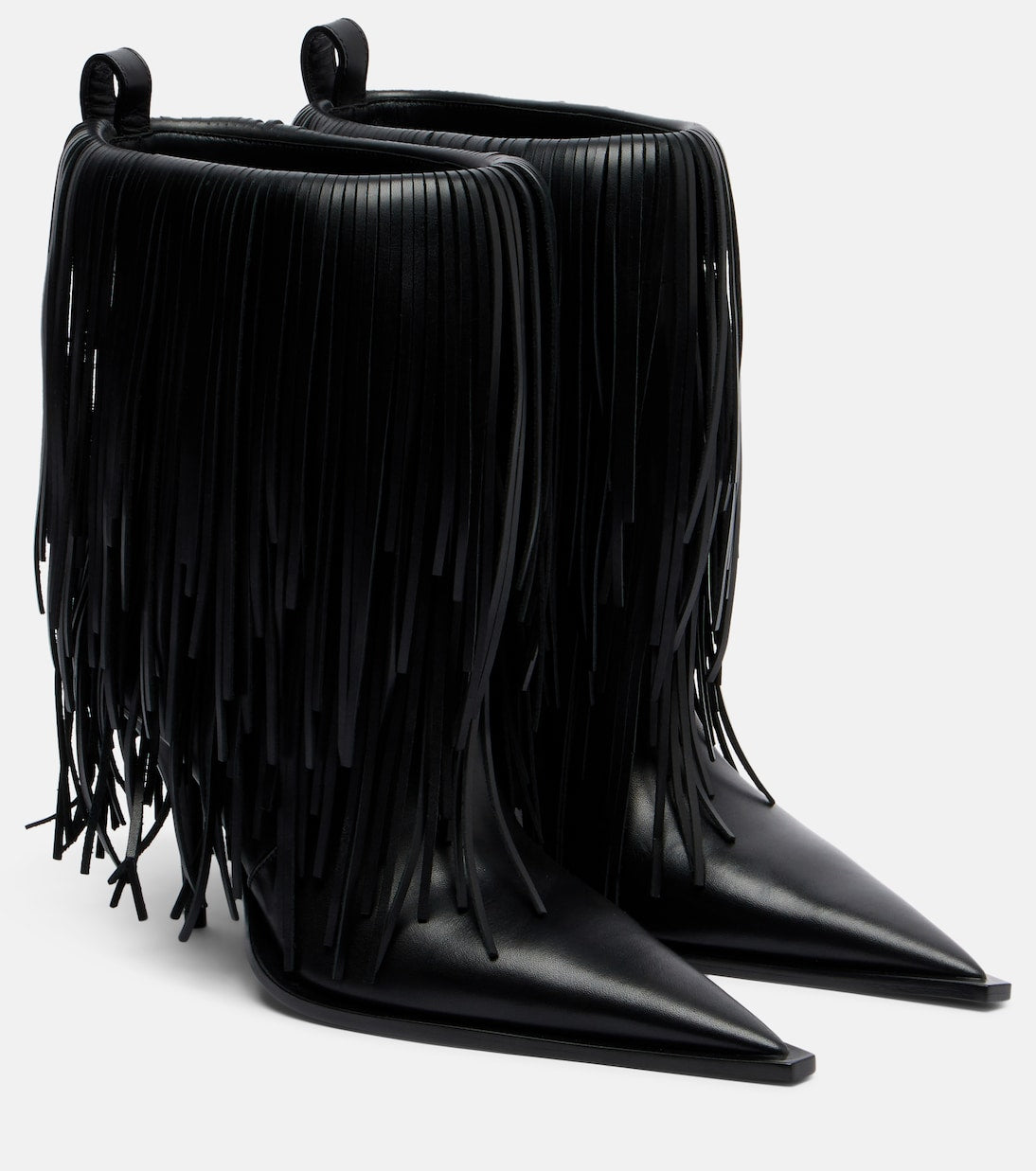 Balenciaga - Avenue Fringe leather ankle boots