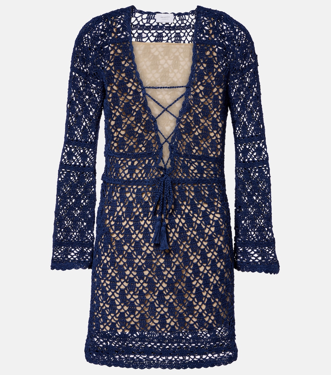 Anna Kosturova - Bianca crochet cotton minidress