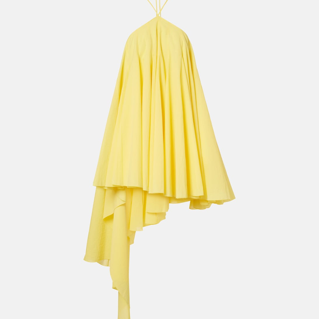Jacquemus - Triangle asymmetric cotton-blend minidress