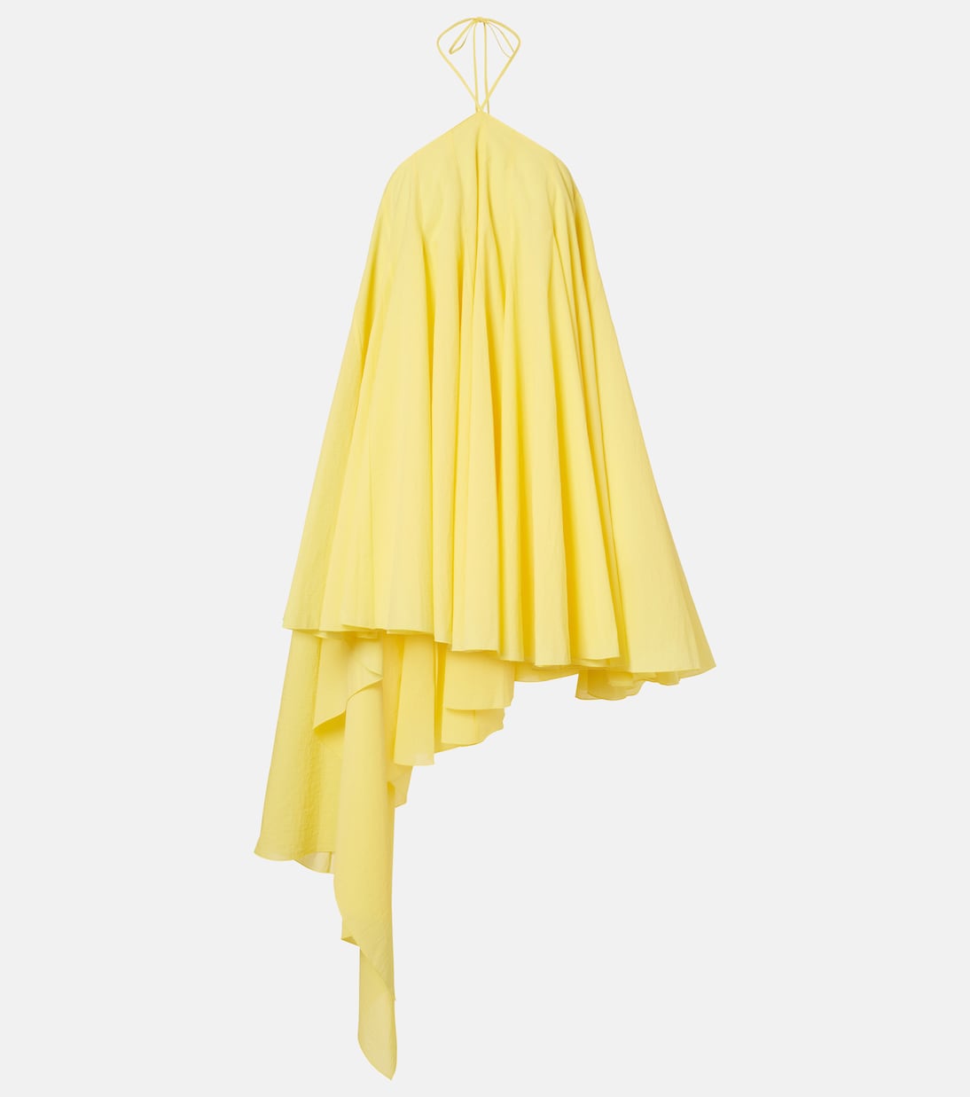 Jacquemus - Triangle asymmetric cotton-blend minidress