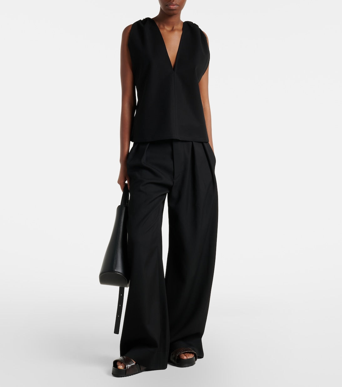 Plan C - Cotton crêpe top