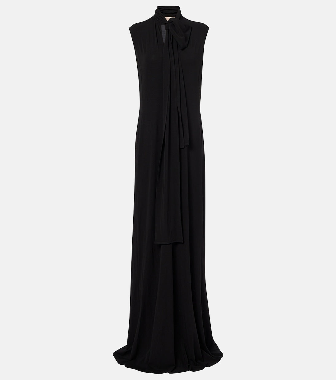 Plan C - Scarf-detail jersey maxi dress