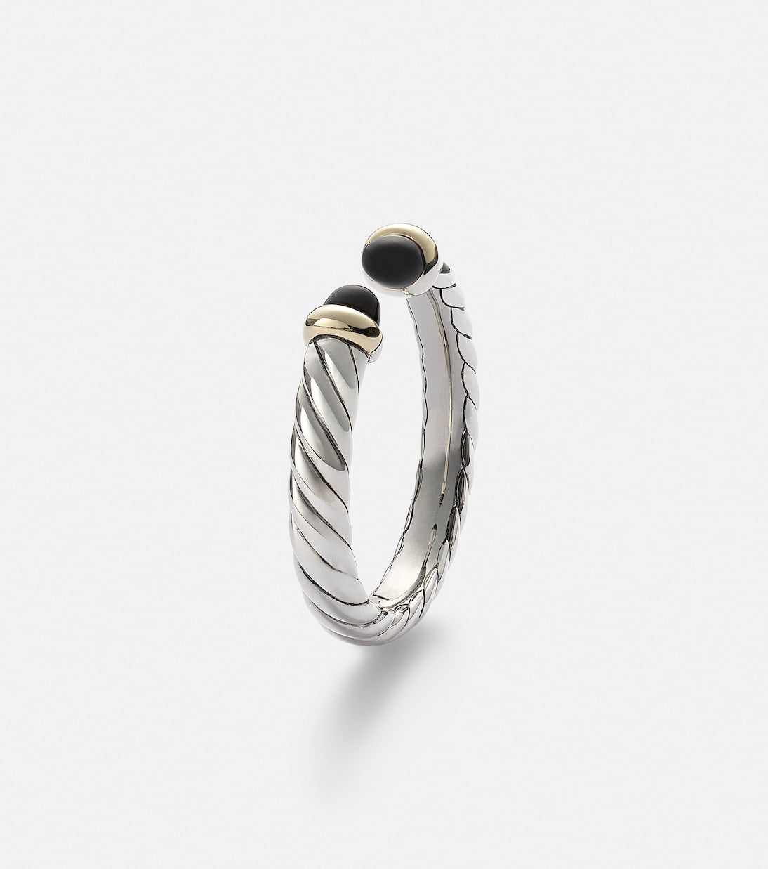 David Yurman - Cable Collectibles® Petite Cable sterling silver ring with onyx