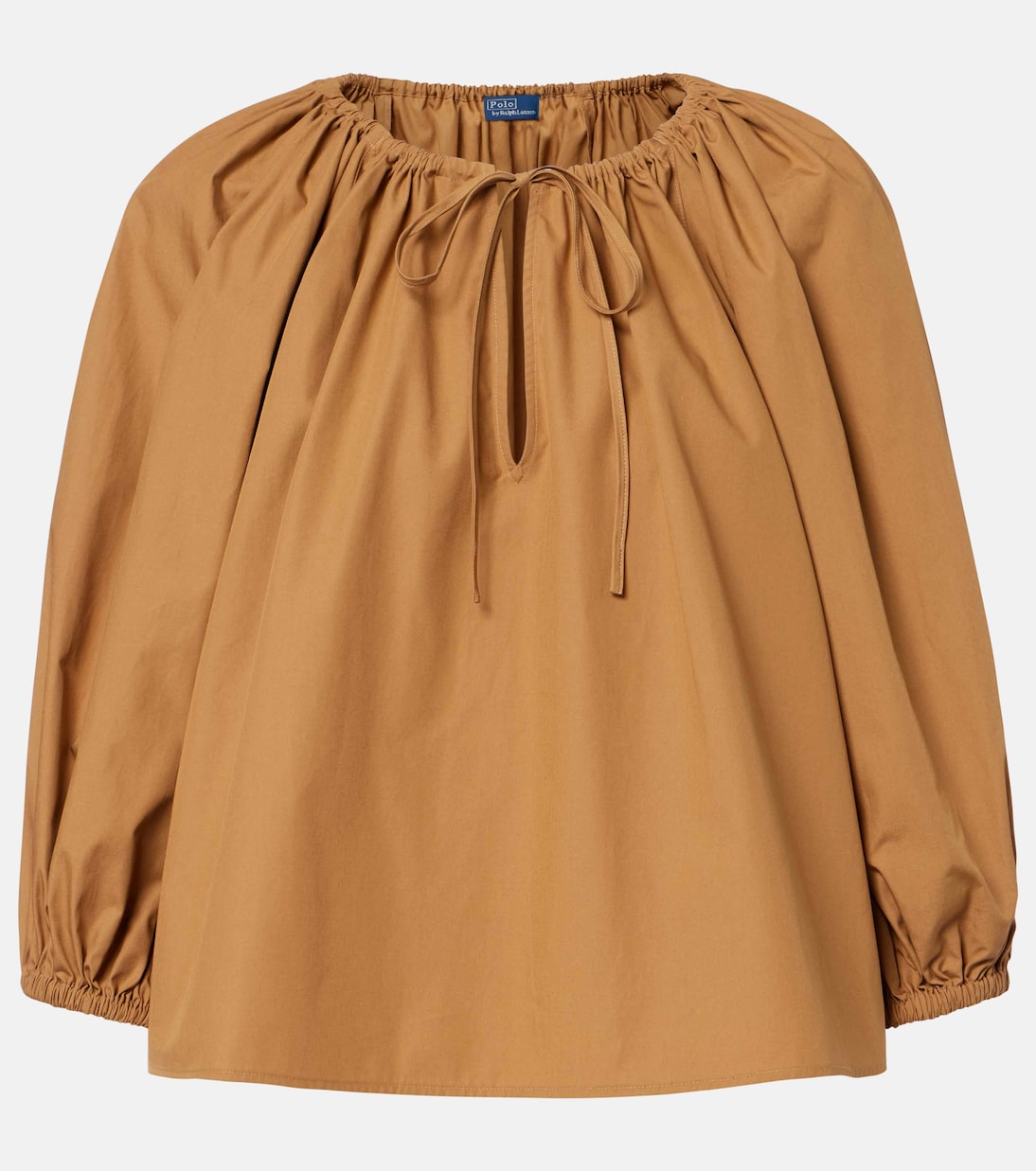 Polo Ralph Lauren - Gathered cotton poplin blouse