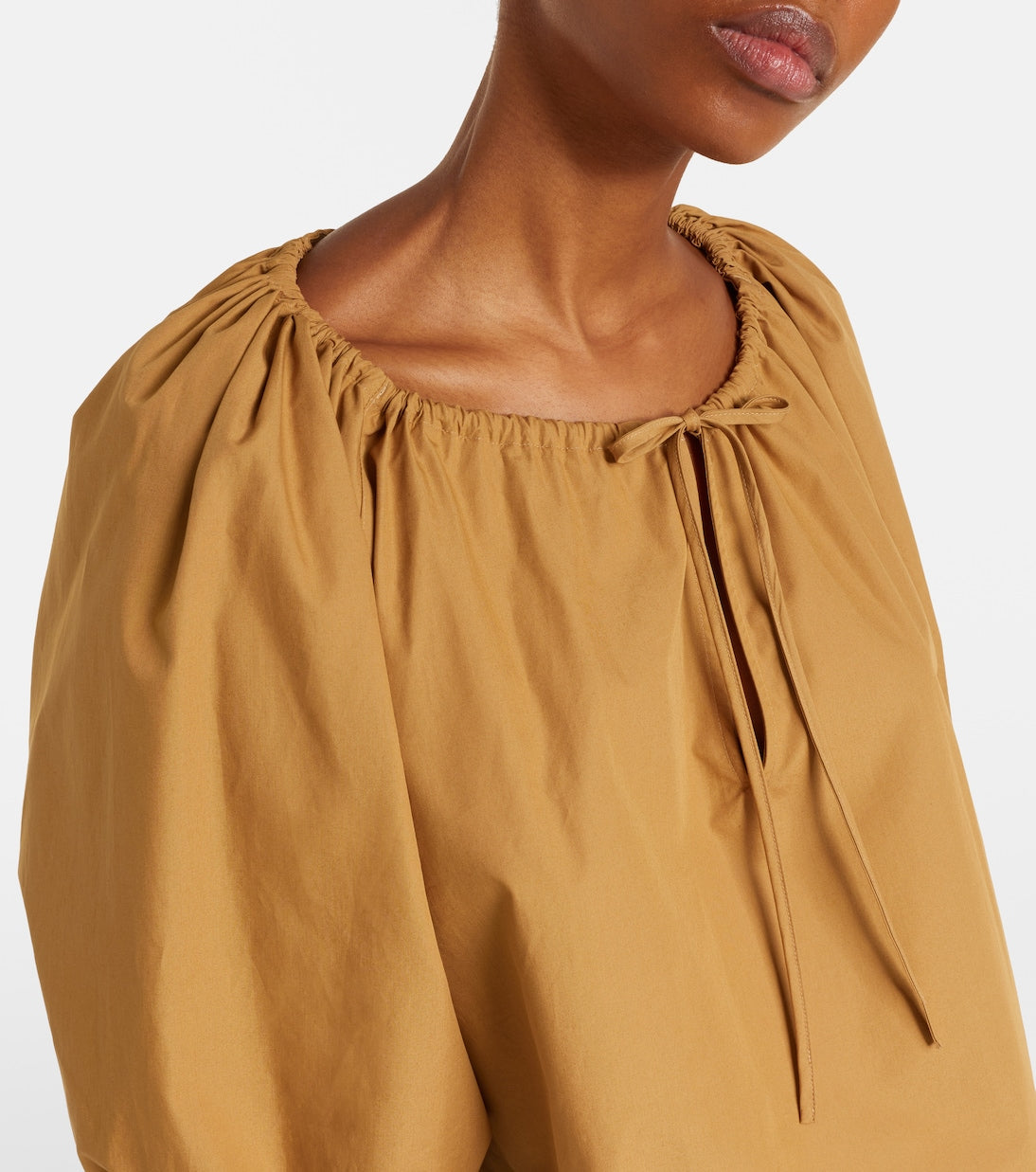Polo Ralph Lauren - Gathered cotton poplin blouse