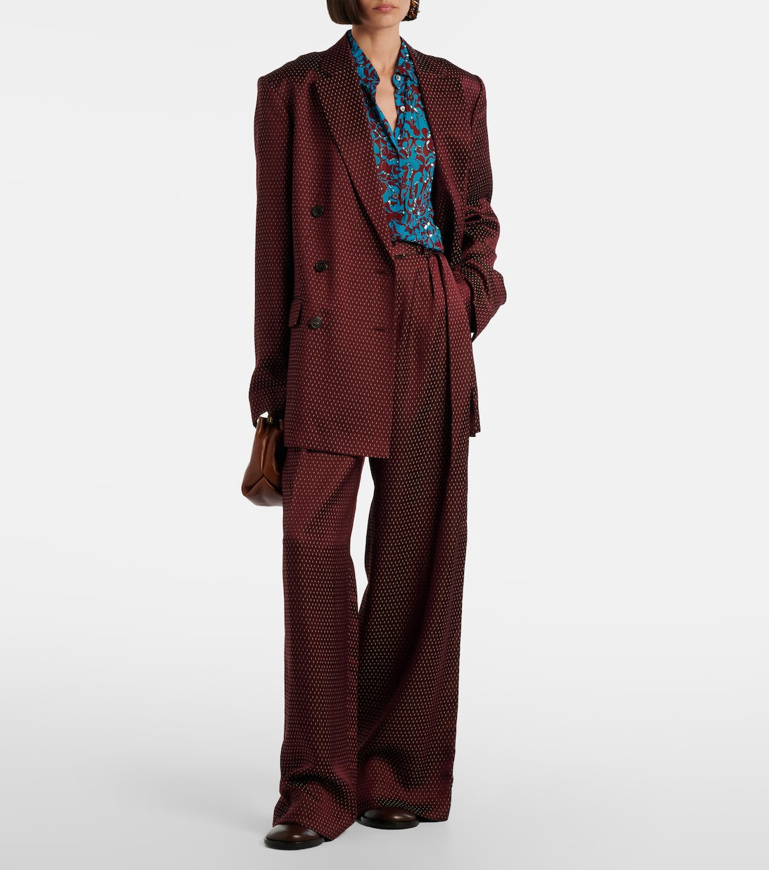 Dries Van Noten - Printed sequined shirt