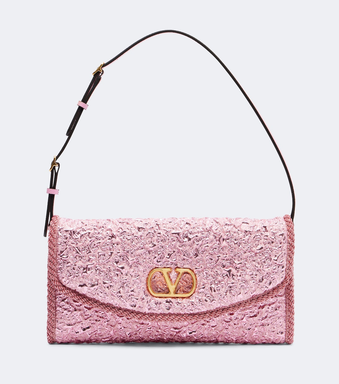 Valentino Garavani - DeVain Small cloqué jacquard shoulder bag
