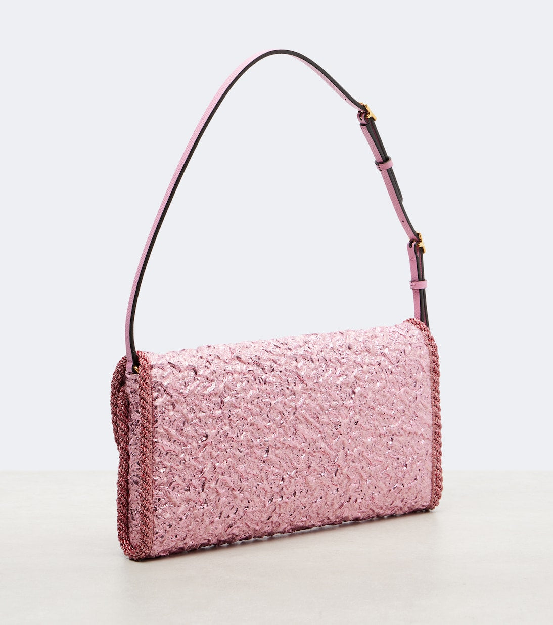 Valentino Garavani - DeVain Small cloqué jacquard shoulder bag