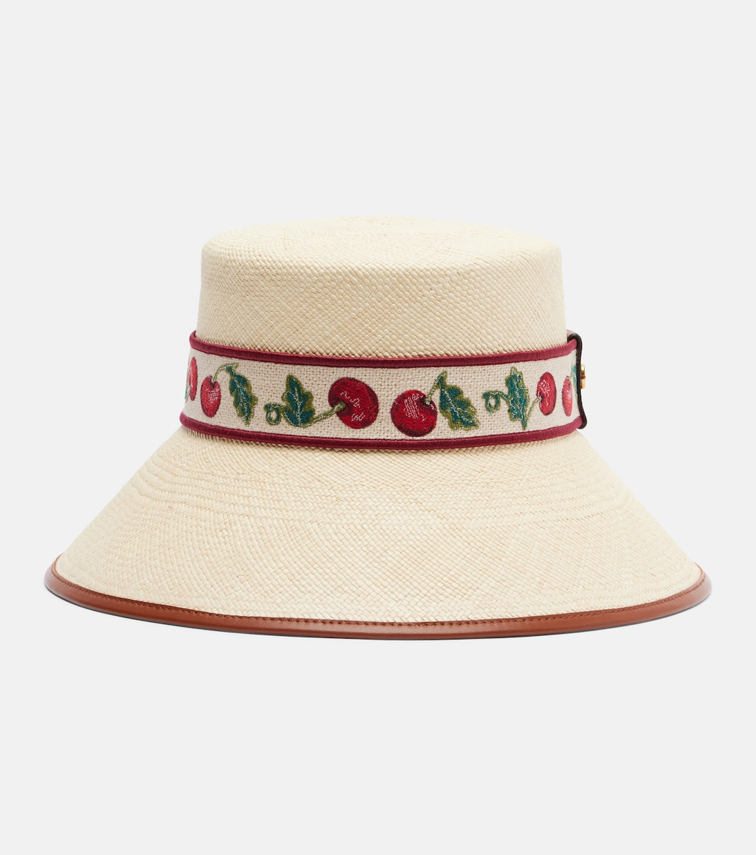 Valentino Garavani - Cherryfic straw bucket hat