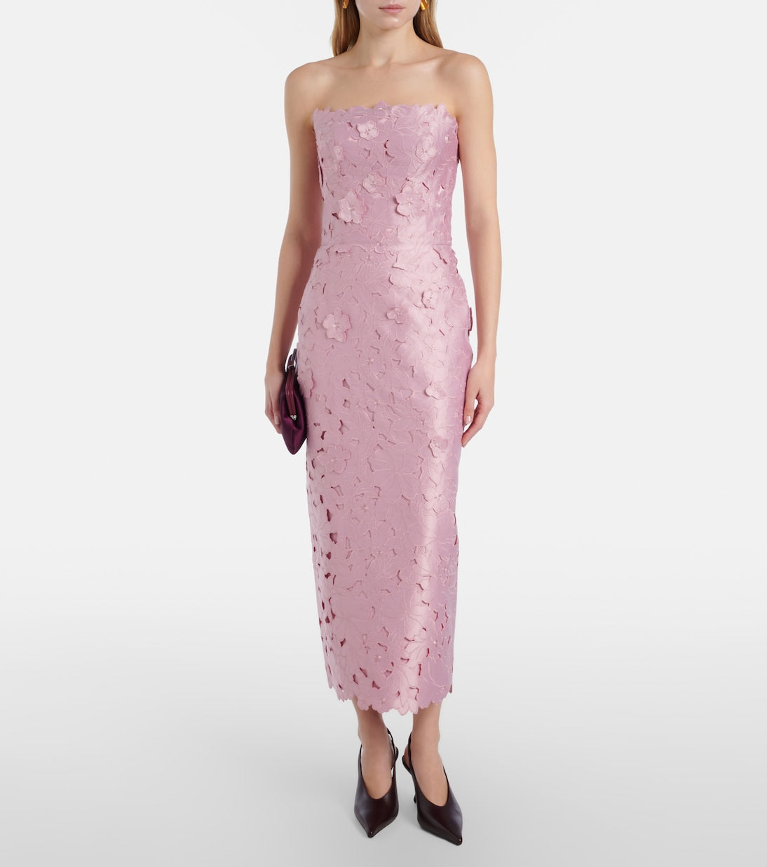 Costarellos - Astelle guipure lace cocktail dress