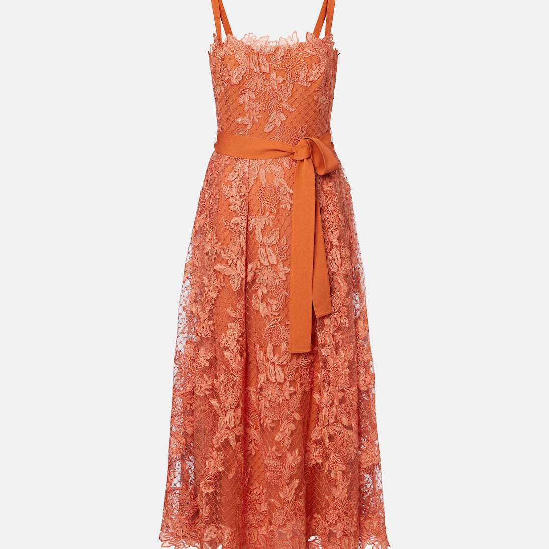 Elie Saab - Embroidered lace and tulle cocktail dress