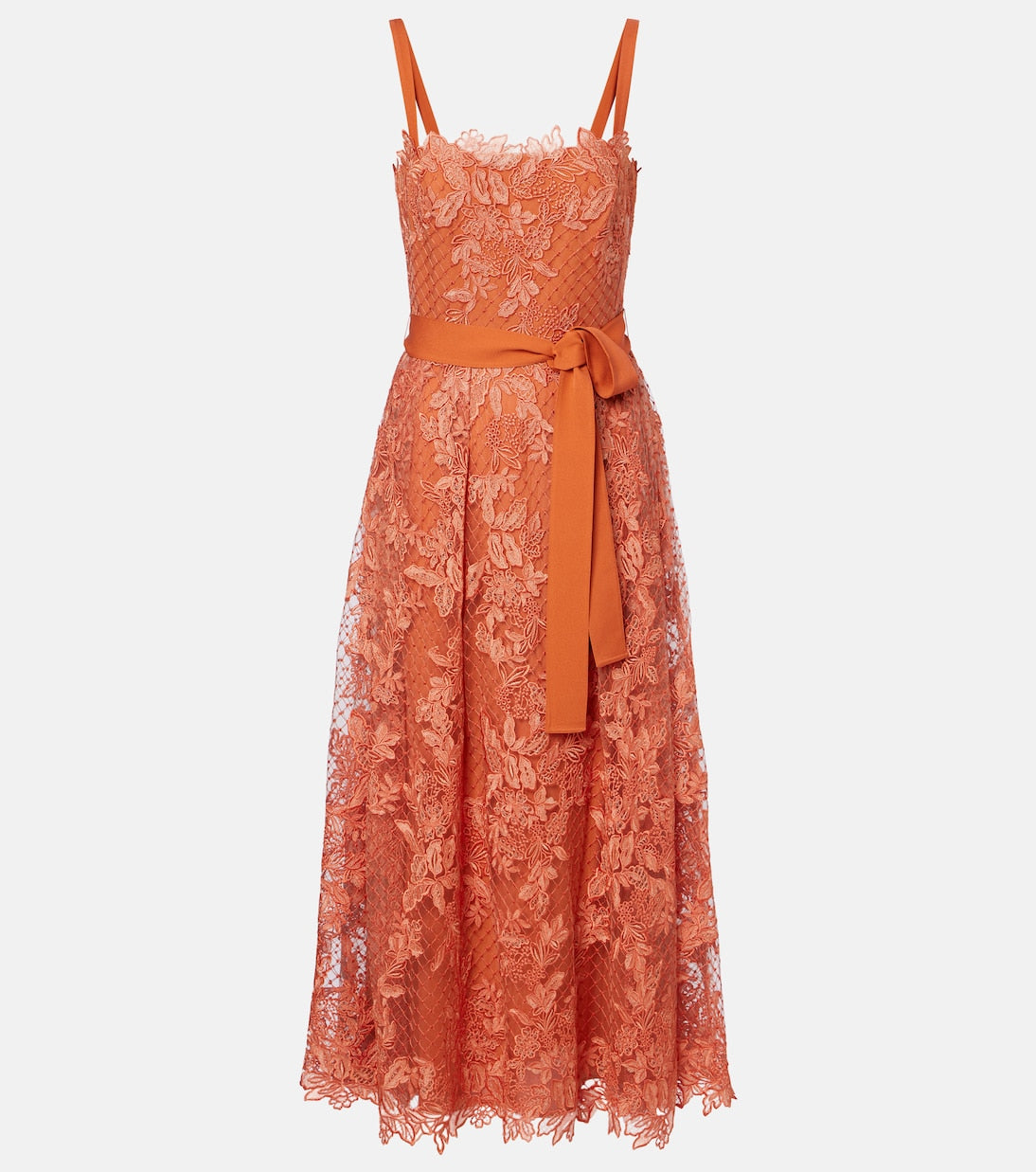 Elie Saab - Embroidered lace and tulle cocktail dress