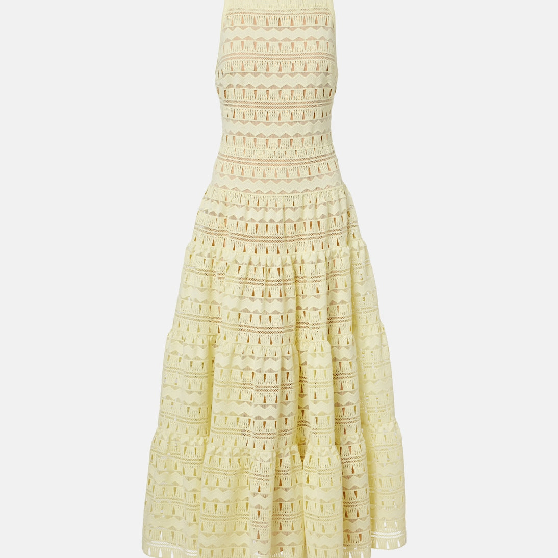 Elie Saab - Macramé midi dress