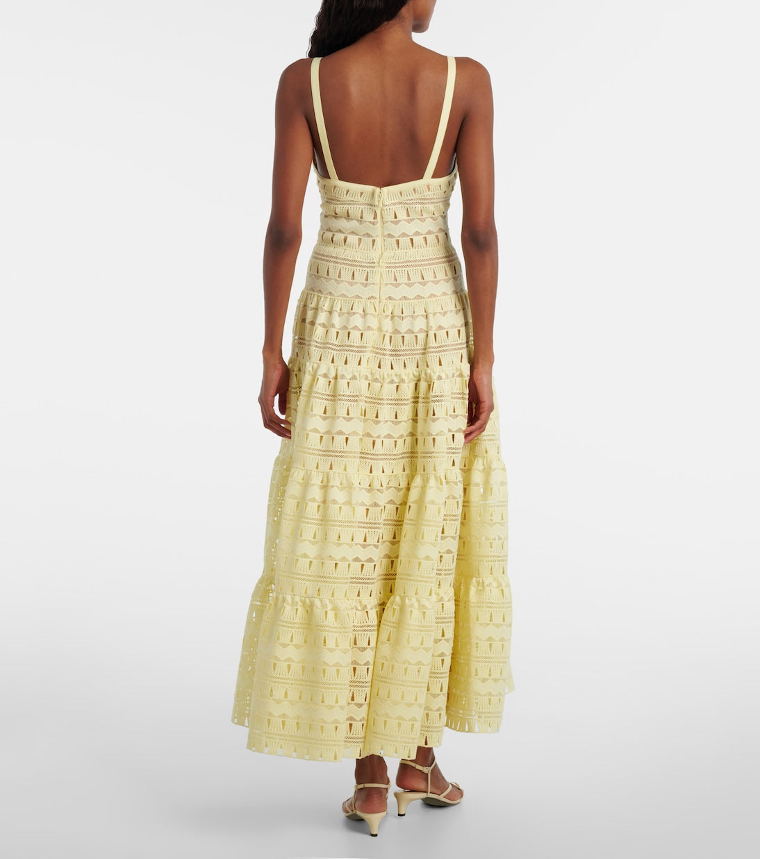 Elie Saab - Macramé midi dress
