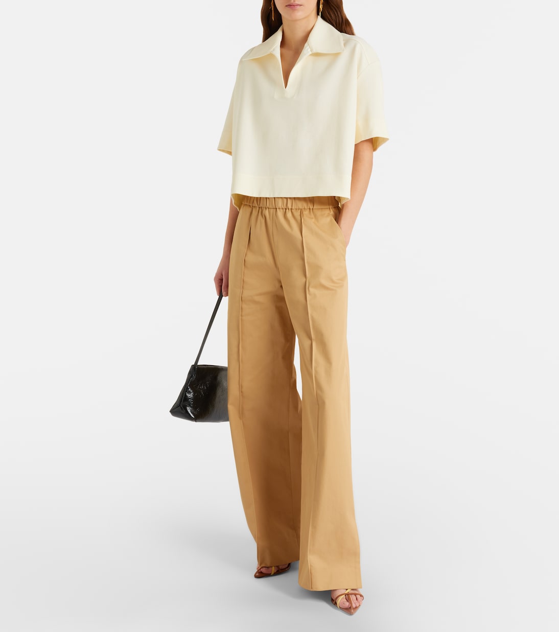 Jil Sander - Cotton drill wide-leg pants
