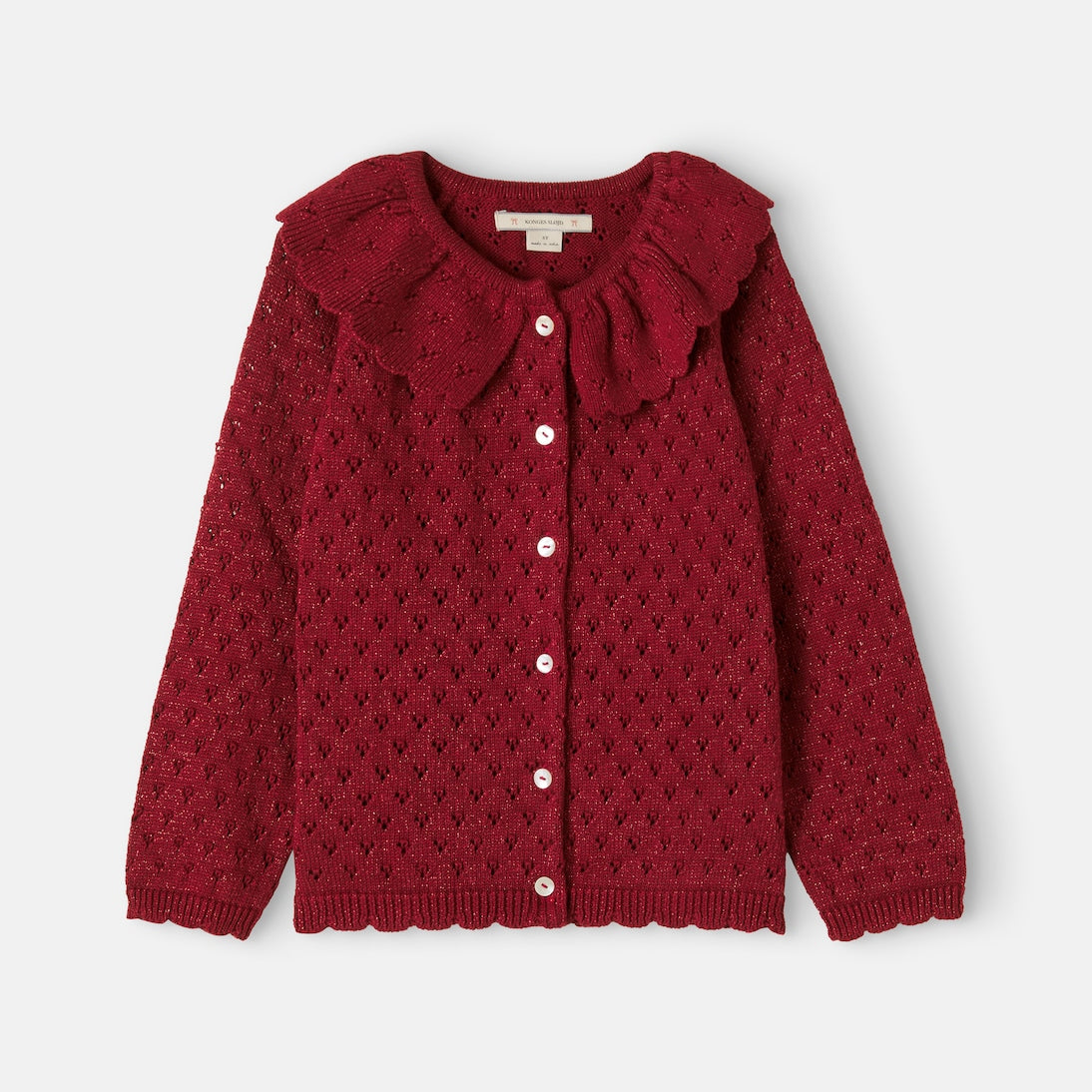 Konges Sløjd - Cotton-blend lamé cardigan