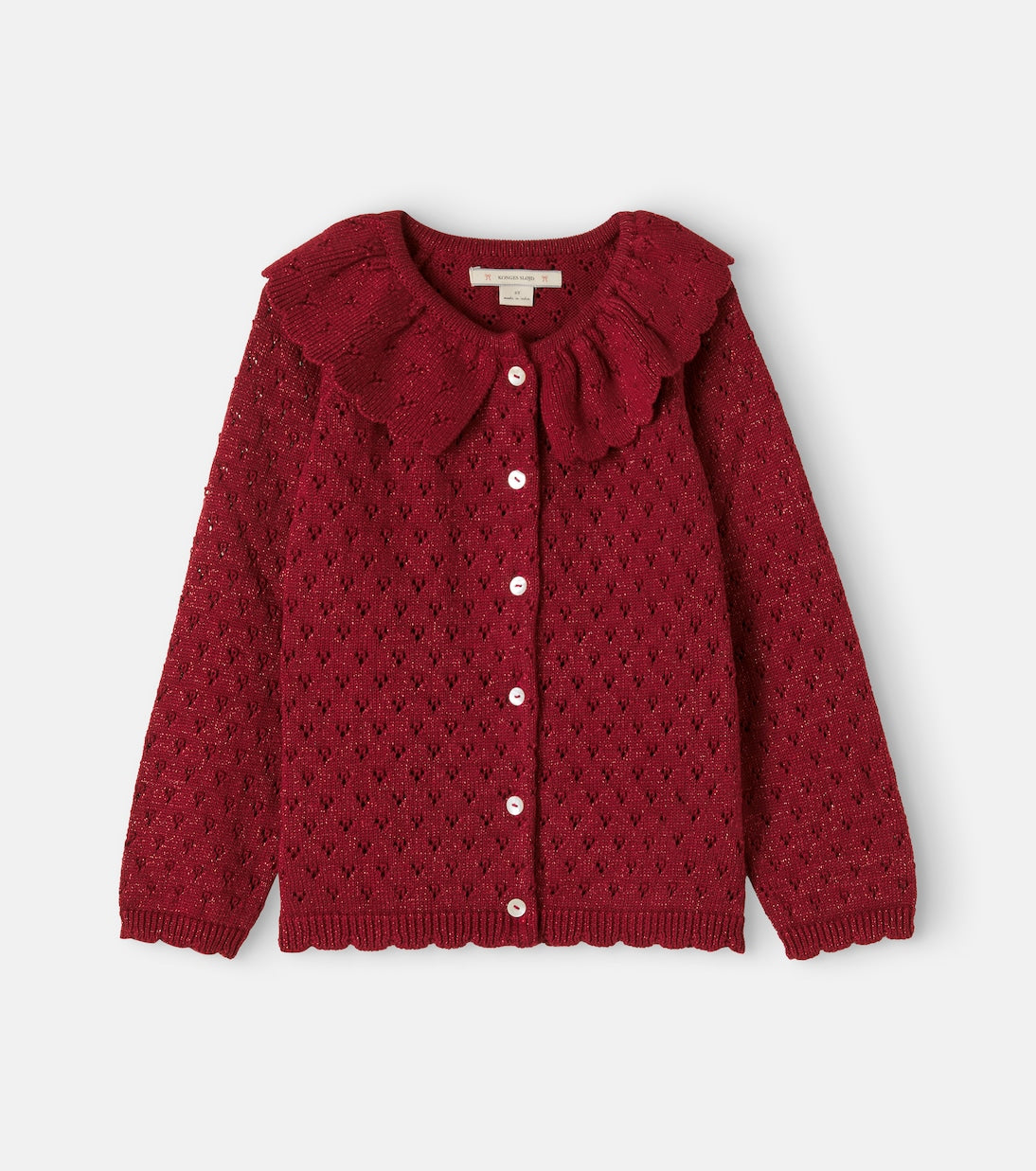 Konges Sløjd - Cotton-blend lamé cardigan
