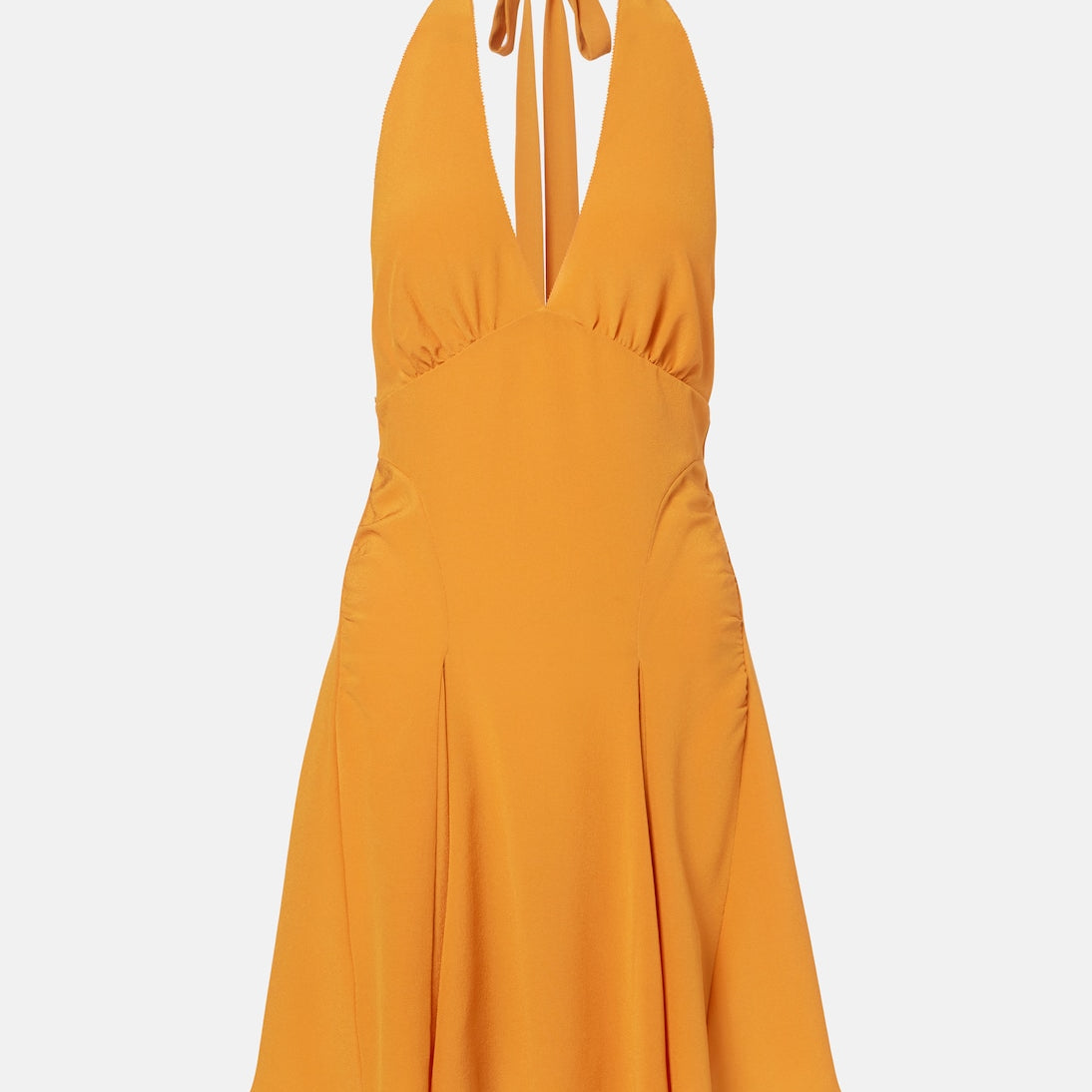 Saint Laurent - A Dos Nu silk satin minidress