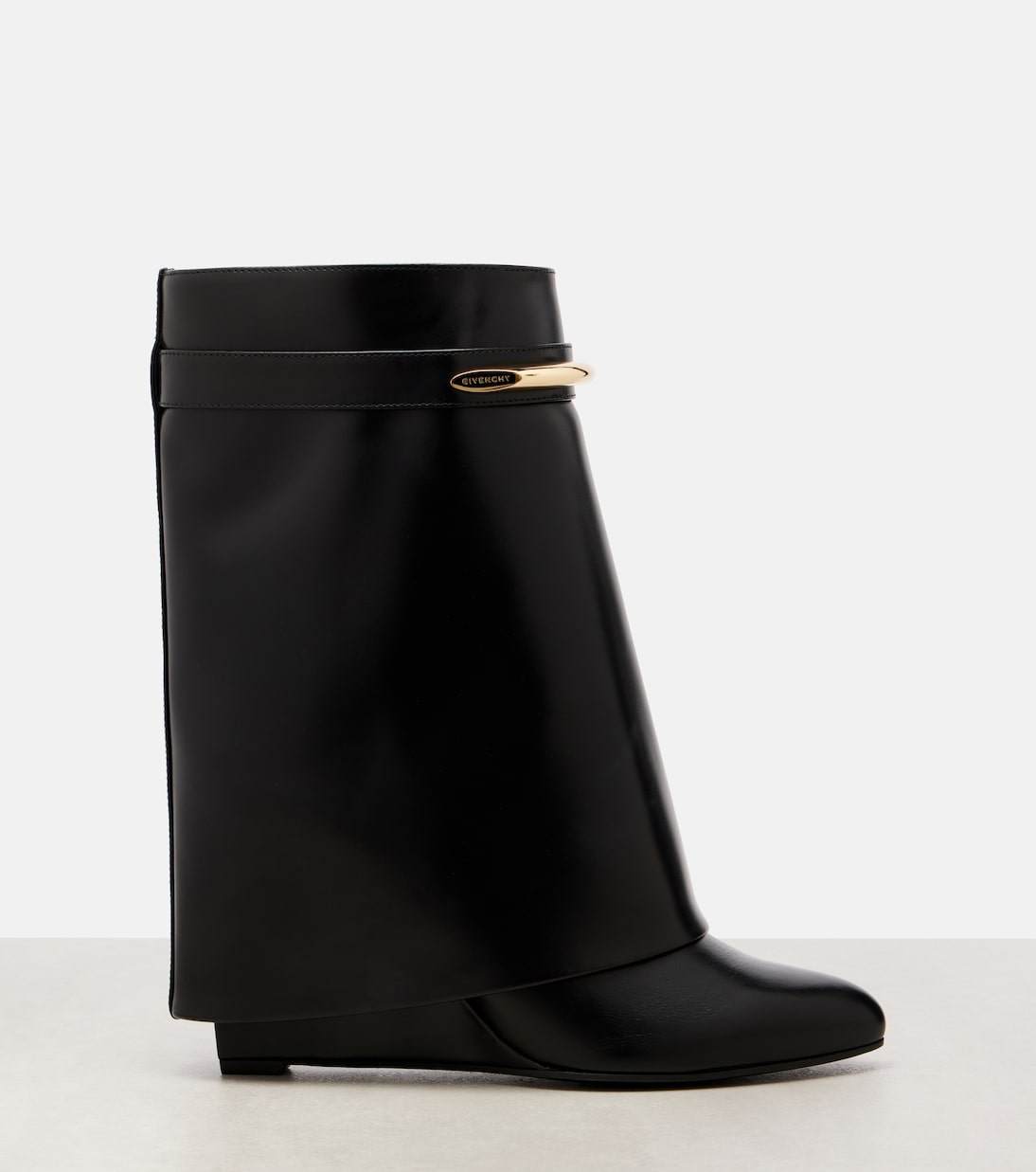 Givenchy - Shark 95 leather mid-calf boots