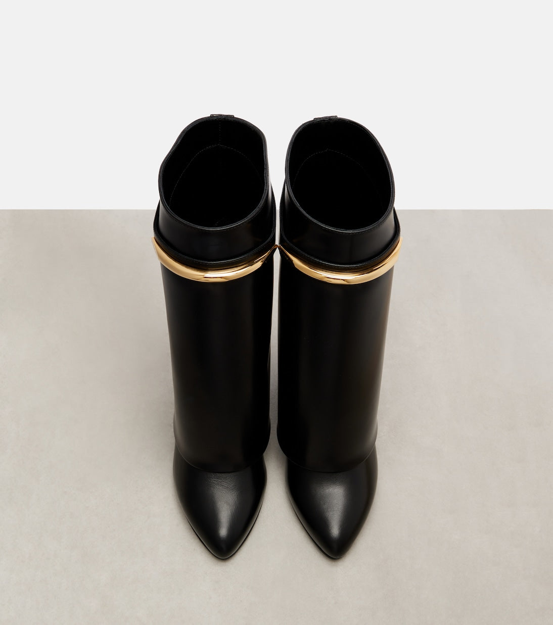 Givenchy - Shark 95 leather mid-calf boots