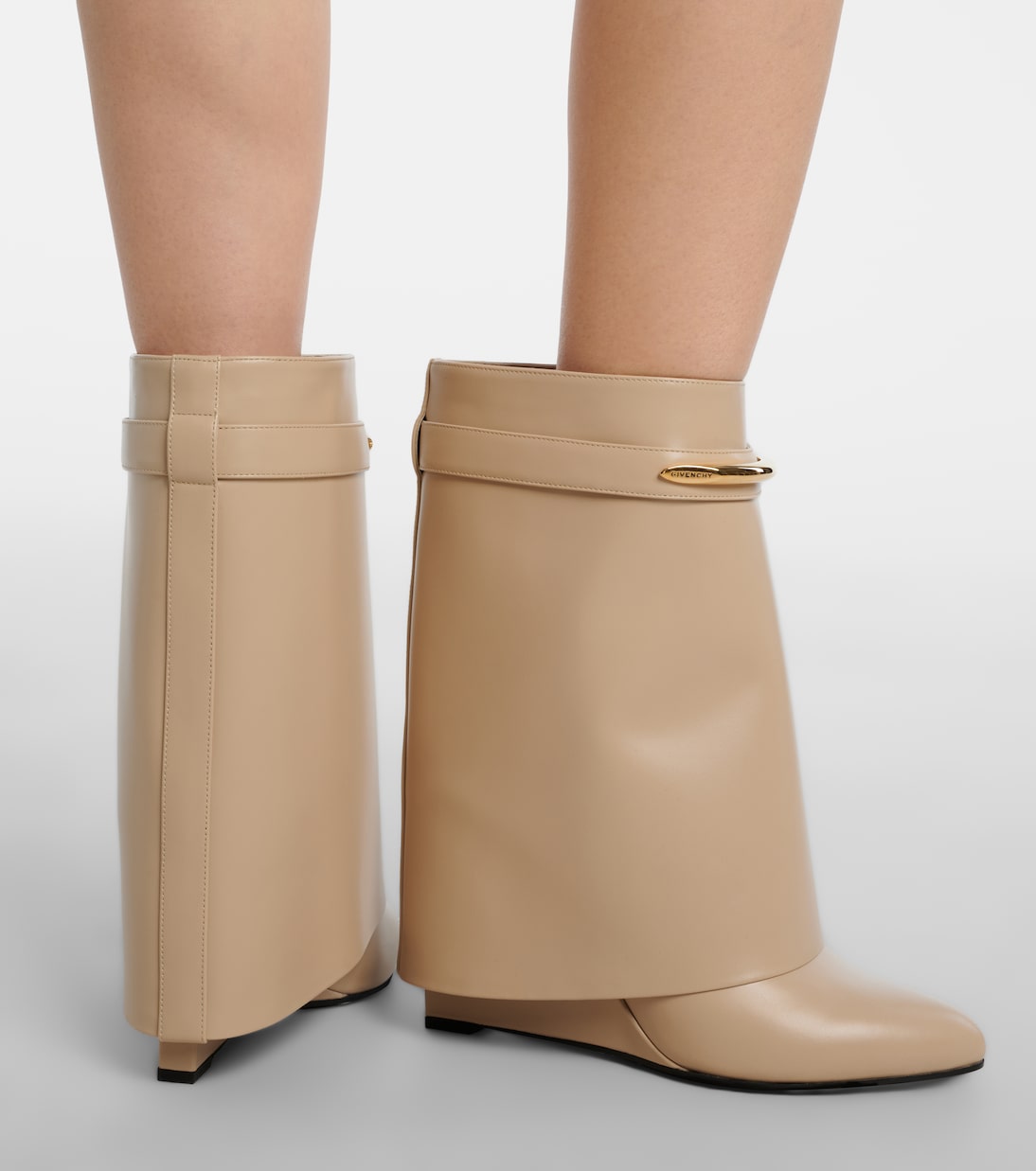 Givenchy - Shark leather mid-calf boots