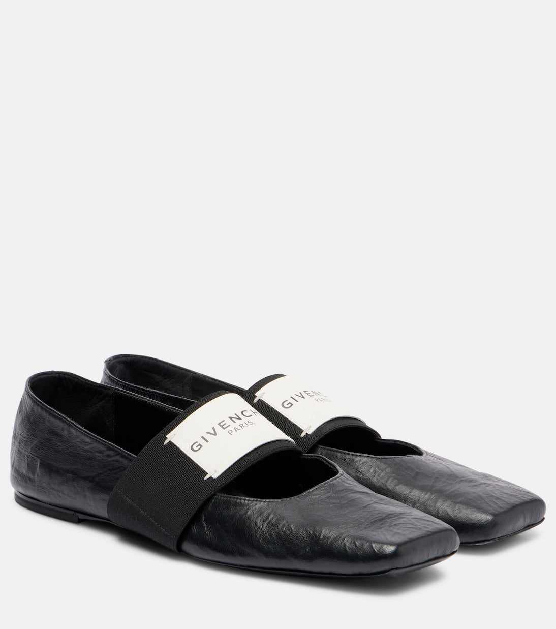 Givenchy - Sliced Square leather ballet flats