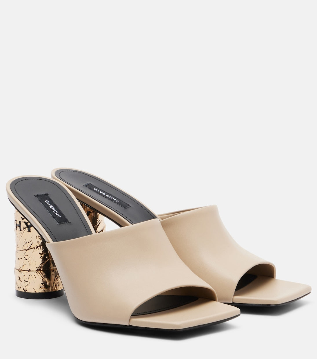 Givenchy - Tape leather mules