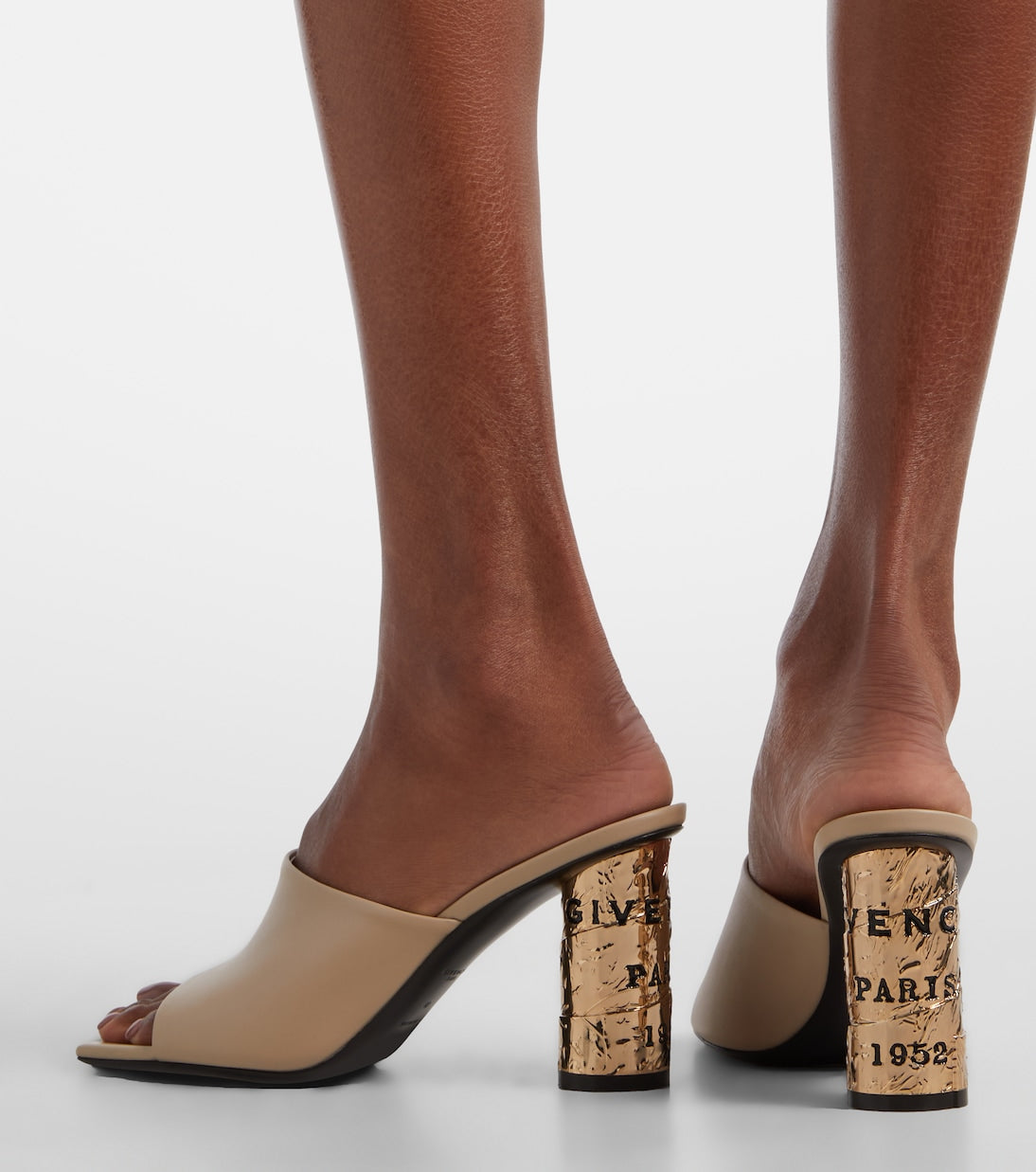 Givenchy - Tape leather mules