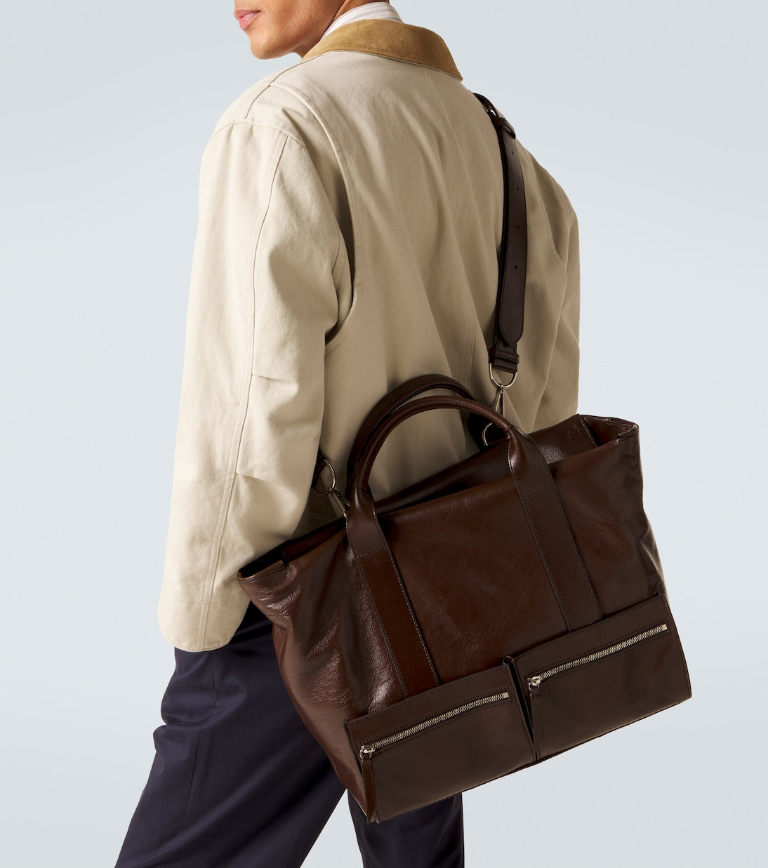 Métier - Racer 40 leather messenger bag
