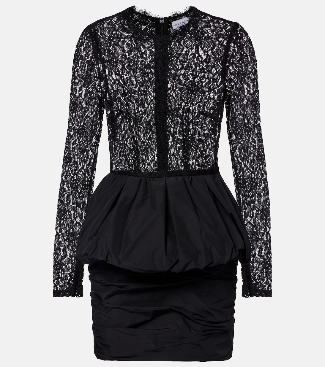 Rebecca Vallance - Dixie peplum lace and taffeta minidress