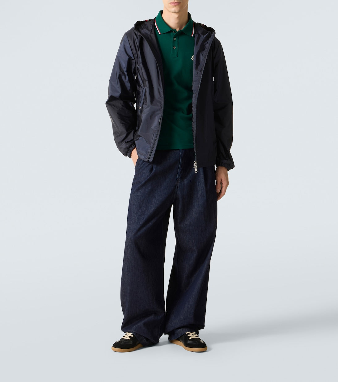 Moncler - Logo cotton piqué polo shirt