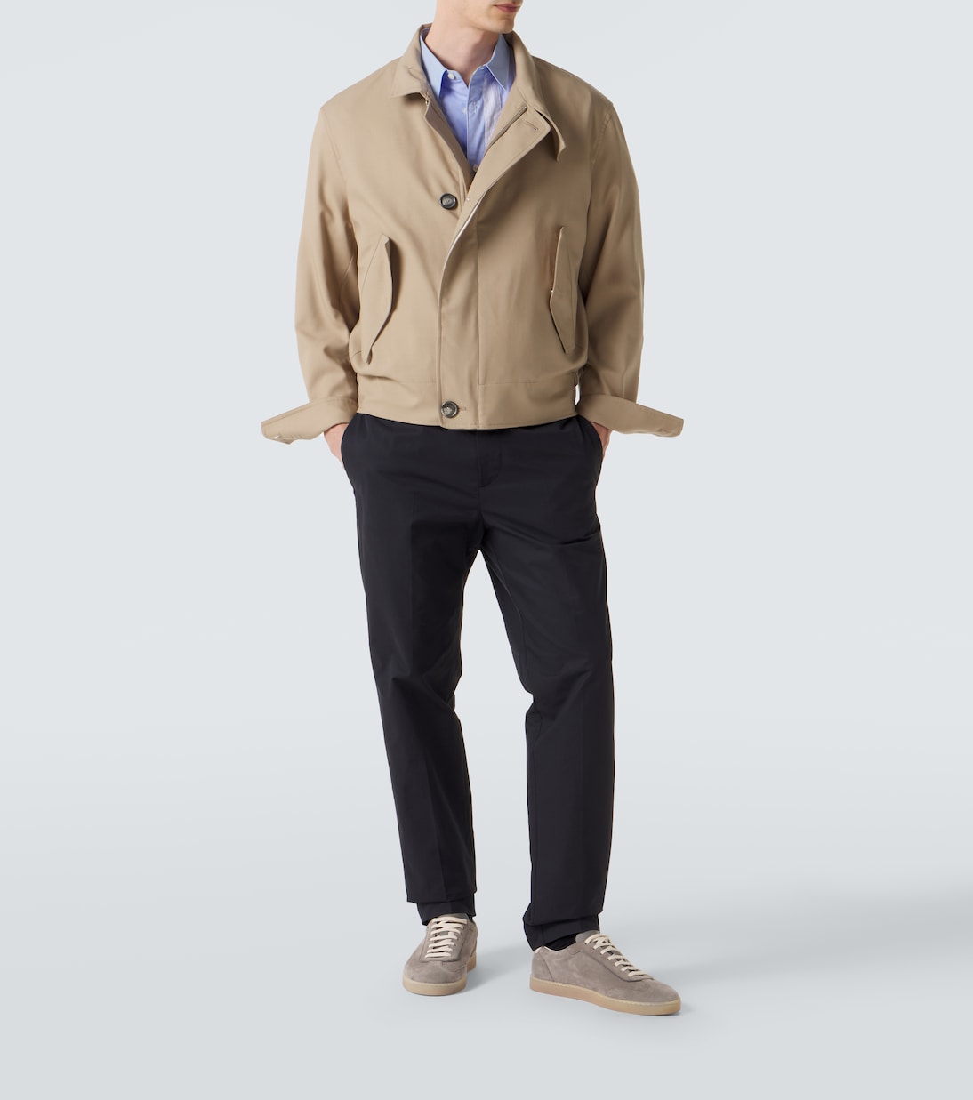 Moncler - Cotton-blend straight pants