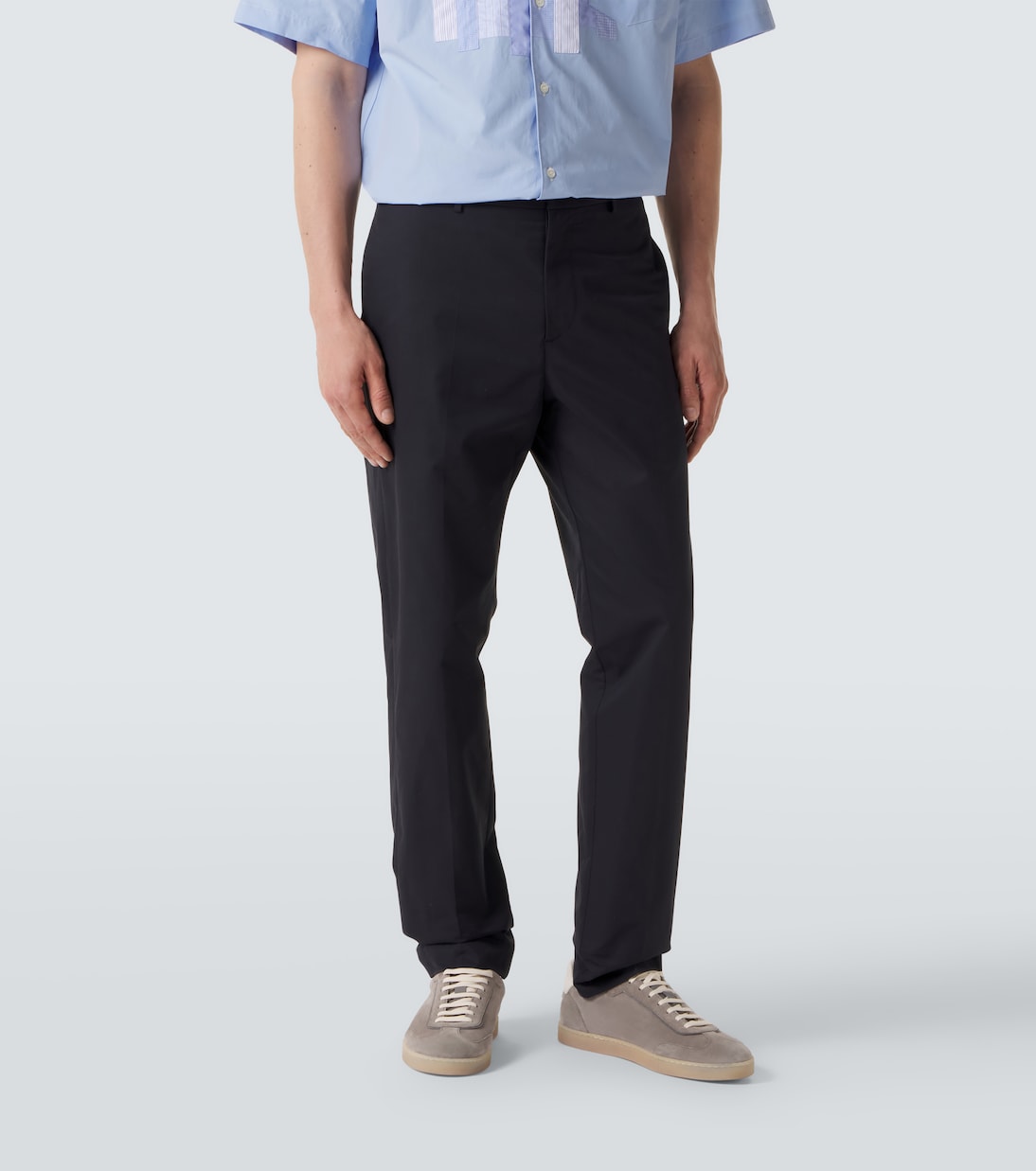 Moncler - Cotton-blend straight pants