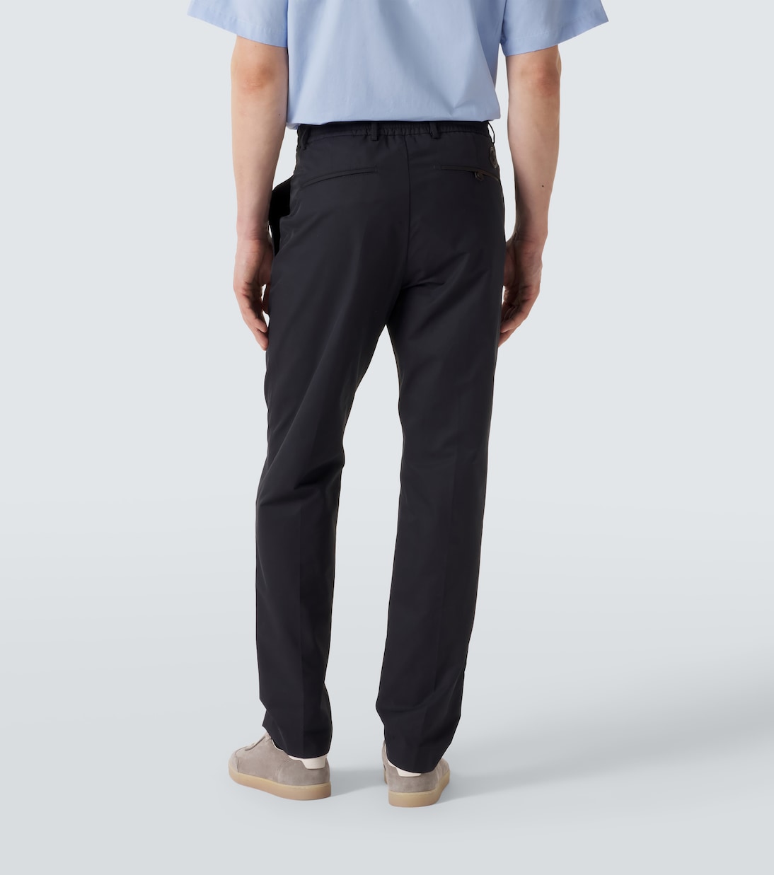 Moncler - Cotton-blend straight pants