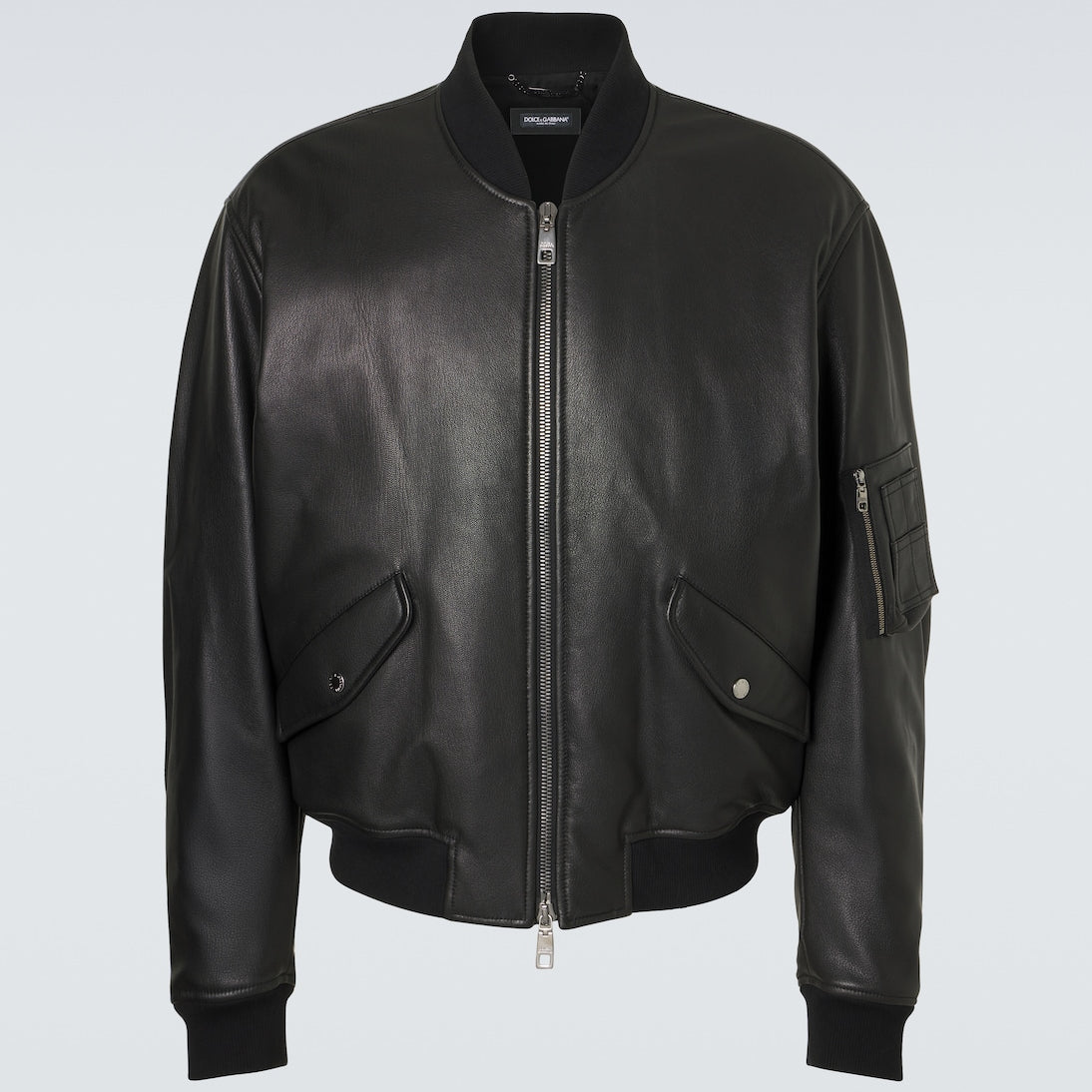 Dolce&Gabbana - Leather bomber jacket
