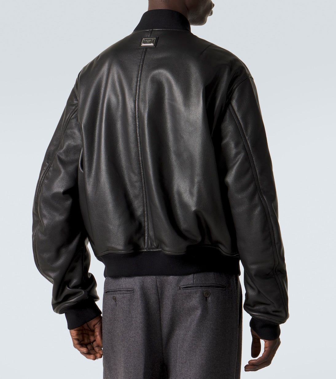 Dolce&Gabbana - Leather bomber jacket