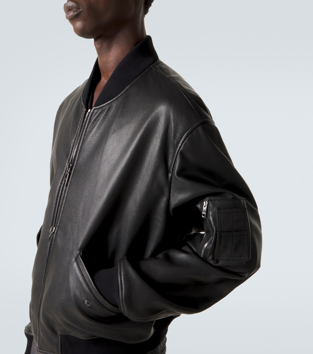 Dolce&Gabbana - Leather bomber jacket