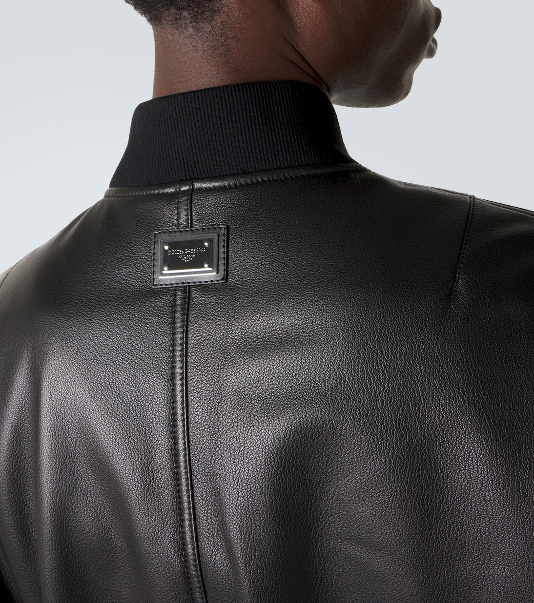 Dolce&Gabbana - Leather bomber jacket