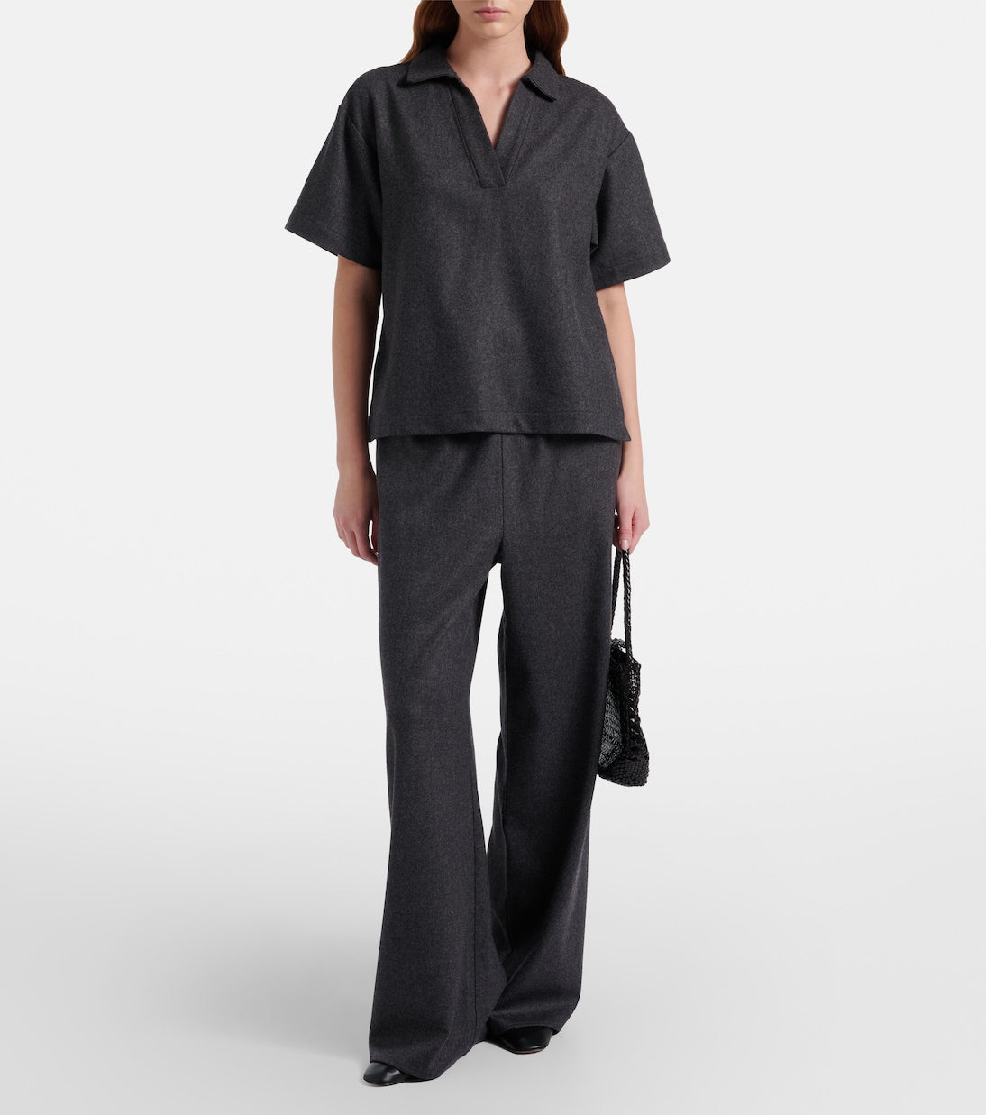 Asceno - Austin wool and cashmere wide-leg pants