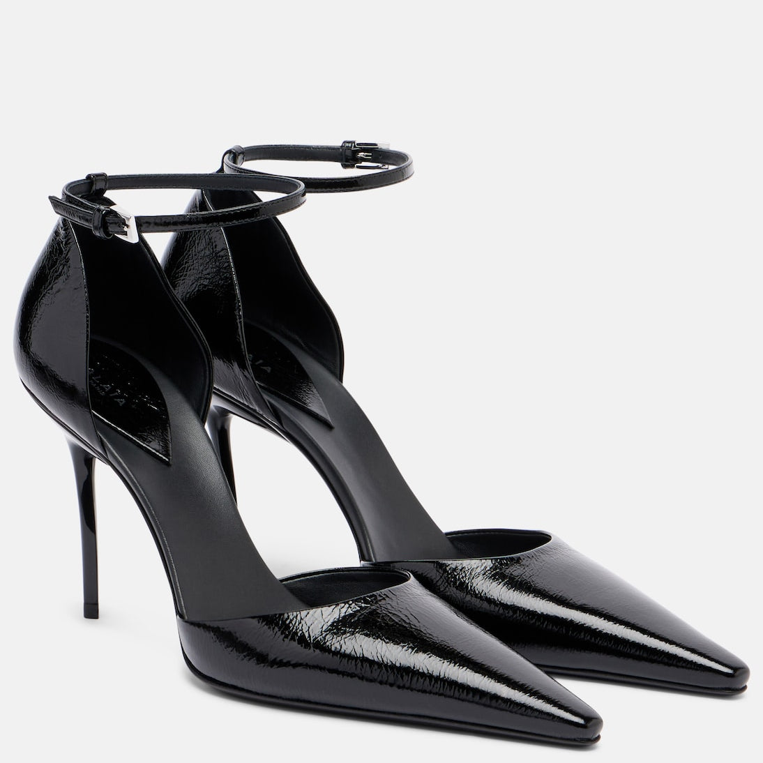 Alaïa - D'Orsay 90 patent leather pumps