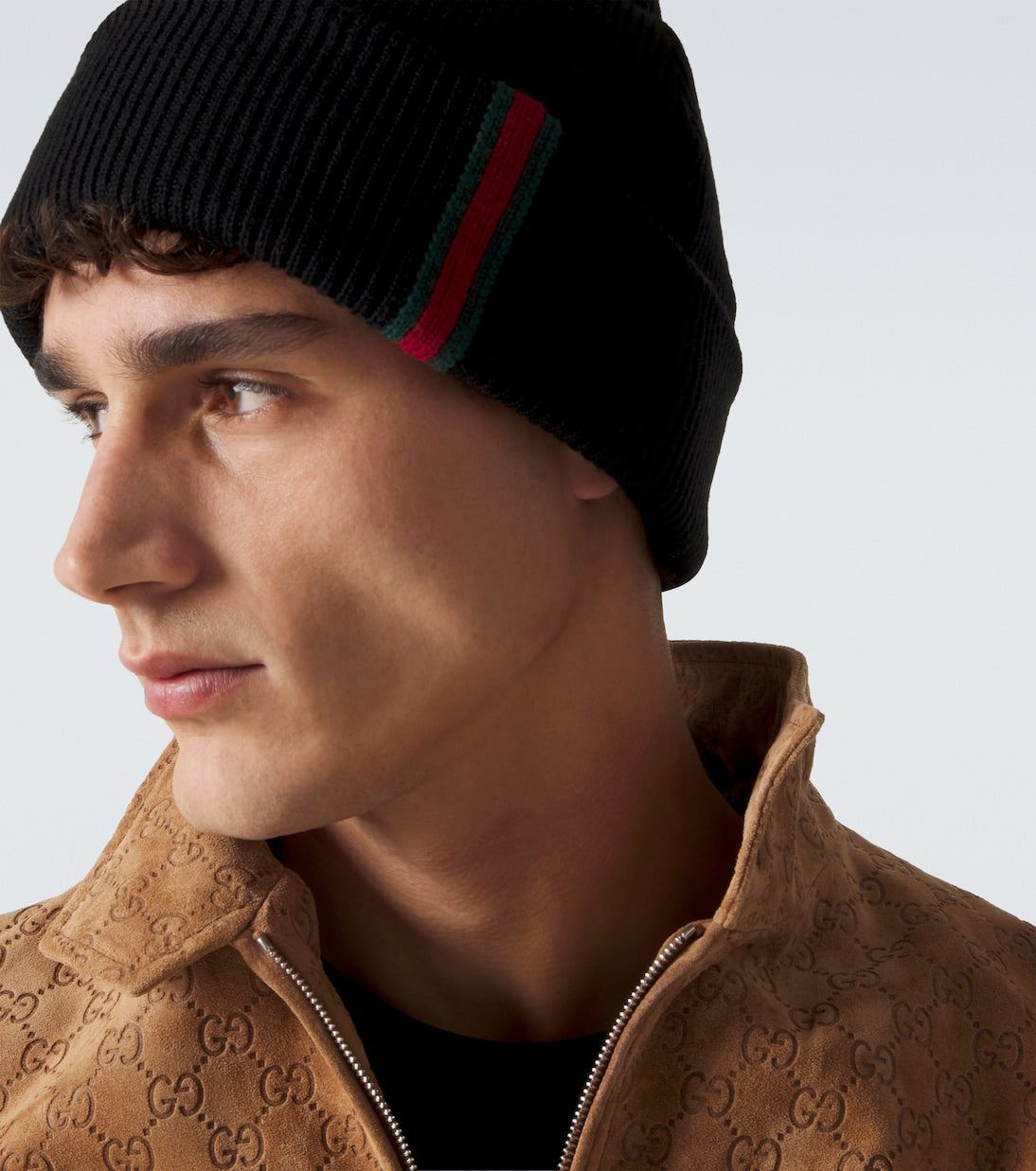 Gucci - Web Stripe wool beanie
