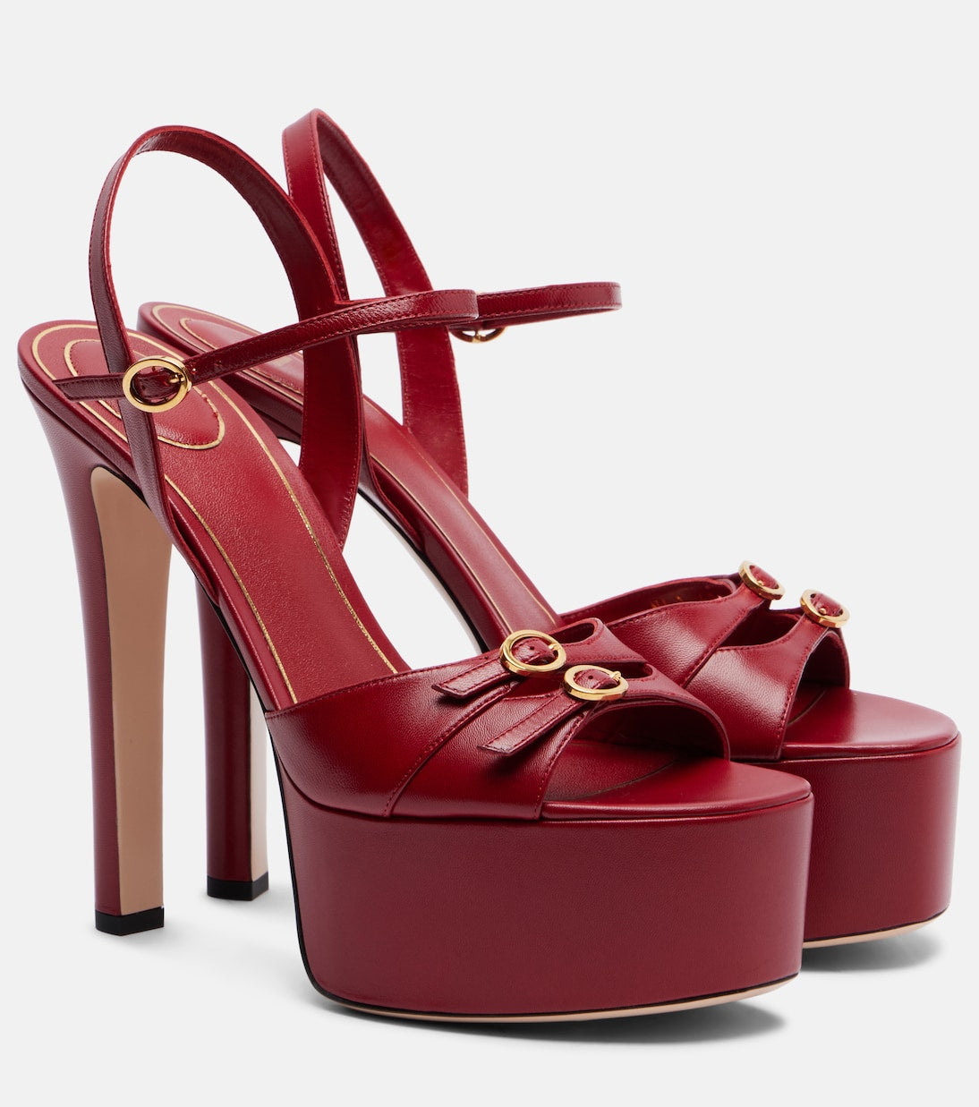 Valentino Garavani - Crasher 145 leather platform sandals