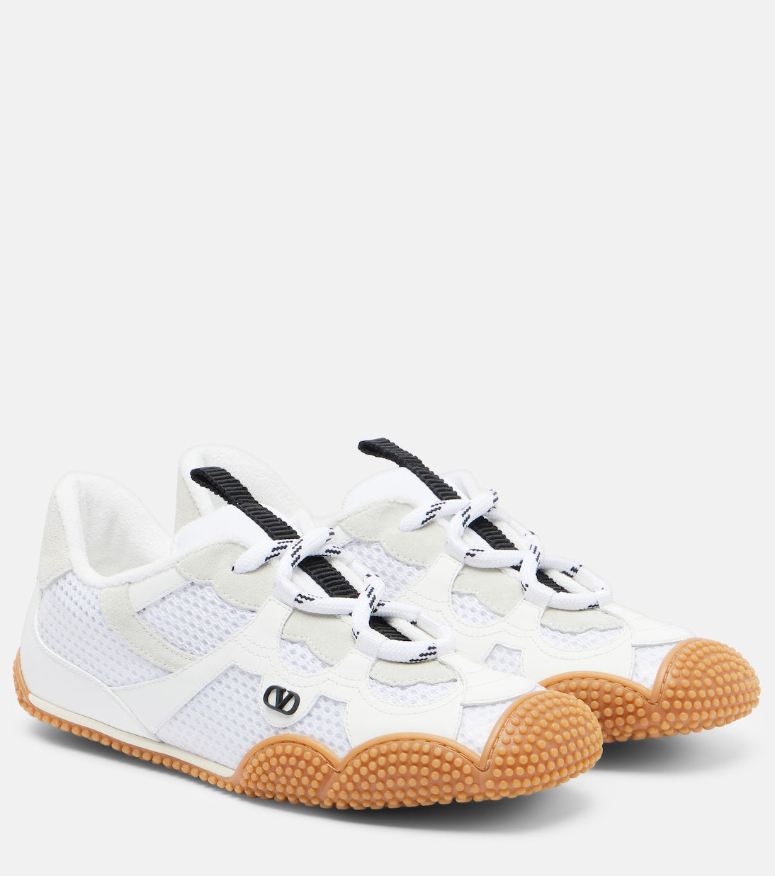 Valentino Garavani - Amphibia suede-trimmed sneakers