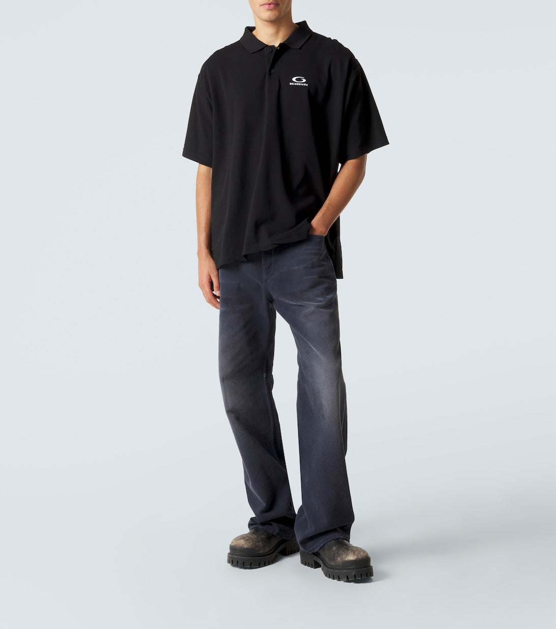 Balenciaga - Logo cotton polo shirt