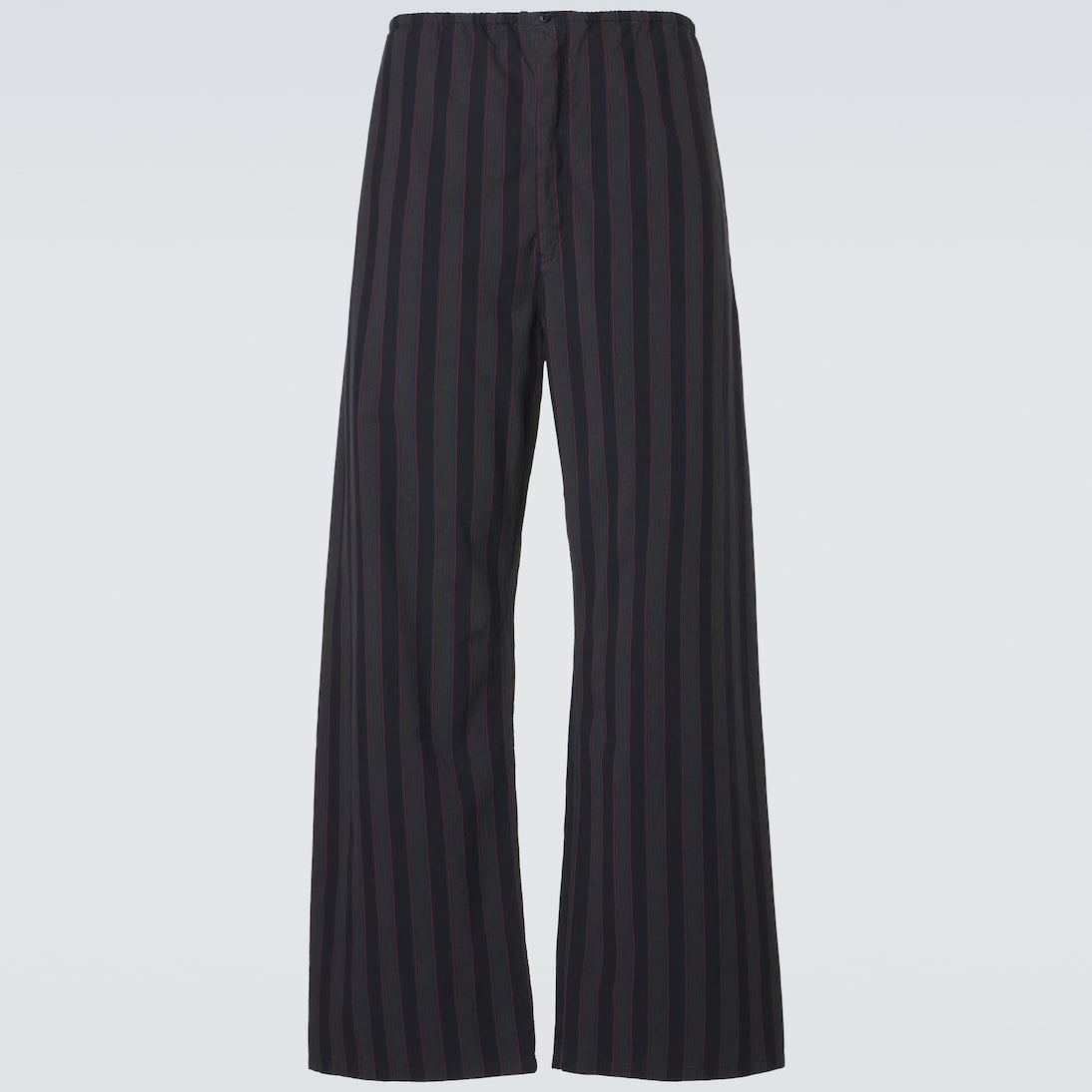 Maison Margiela - Striped cotton wide-leg pants