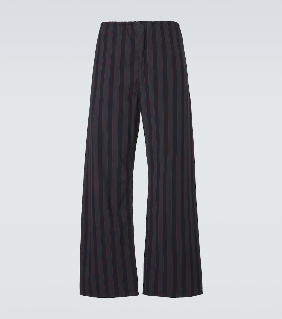 Maison Margiela - Striped cotton wide-leg pants